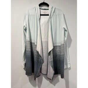 Cuddl Duds Cardigan Hoodie Womens Medium Fleece Open Front Travel Pockets Lounge